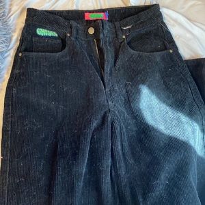 Zumiez corduroy black jeans